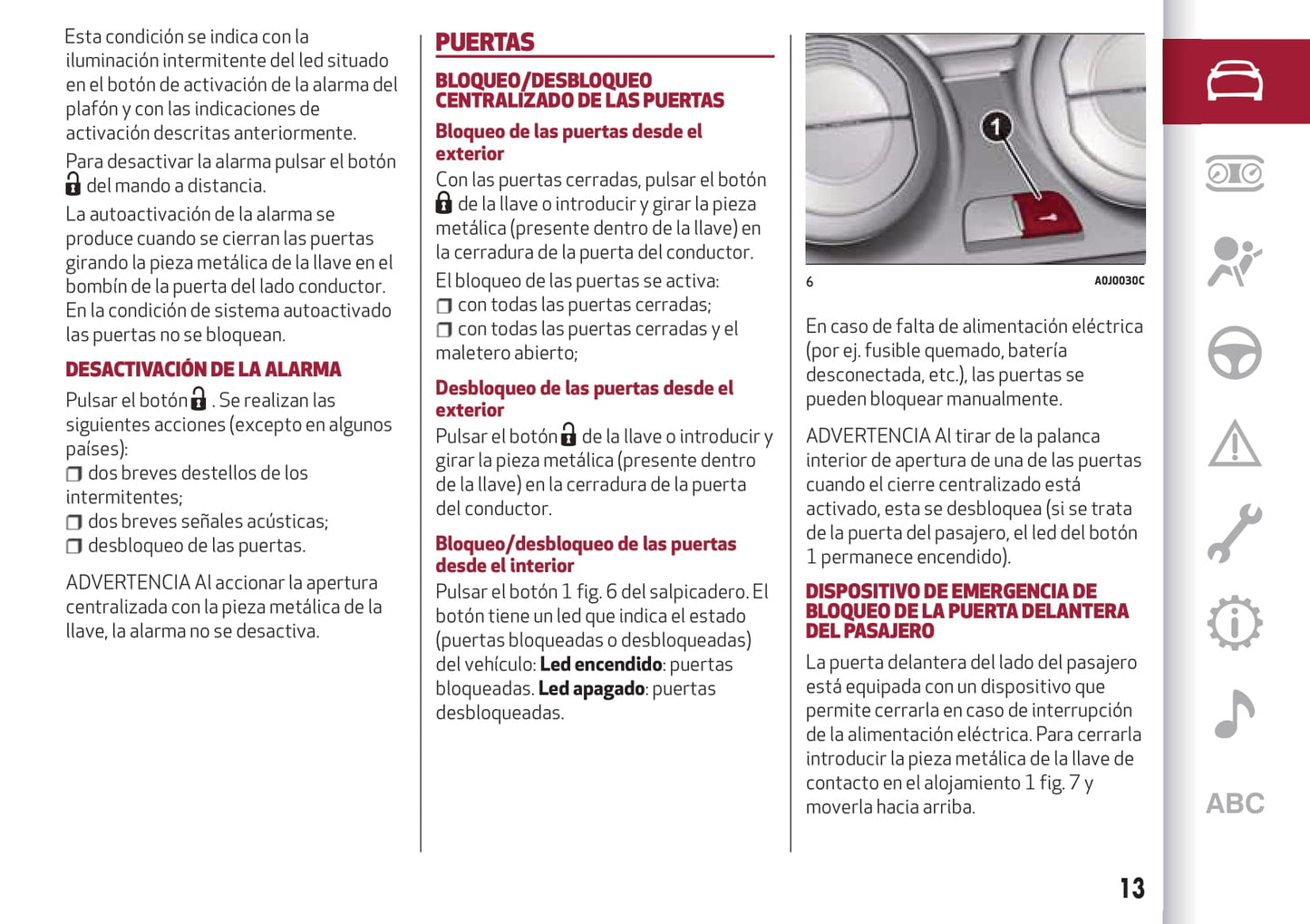 2016-2020 Alfa Romeo MiTo Manuel du propriétaire | Espagnol