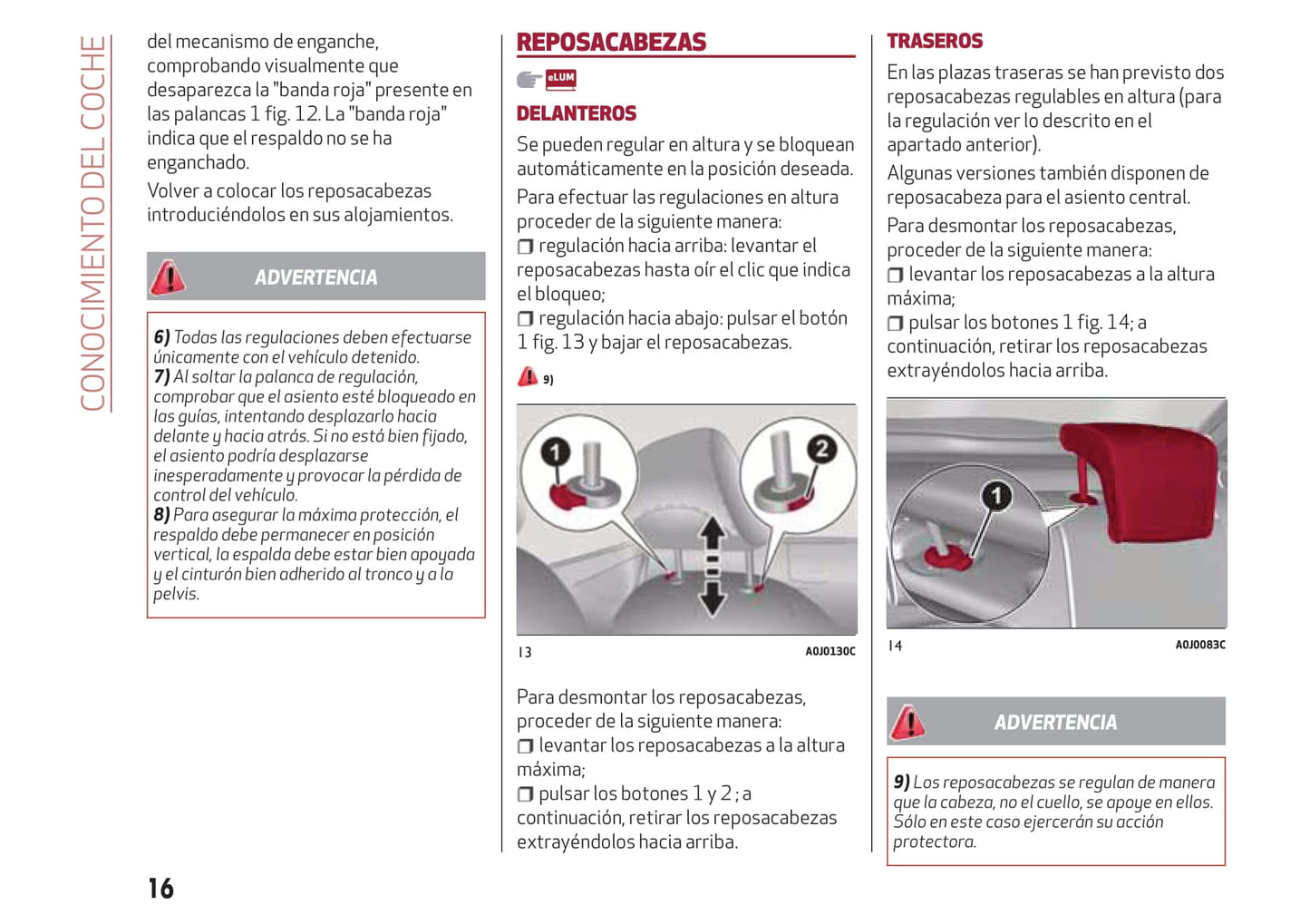 2016-2020 Alfa Romeo MiTo Manuel du propriétaire | Espagnol
