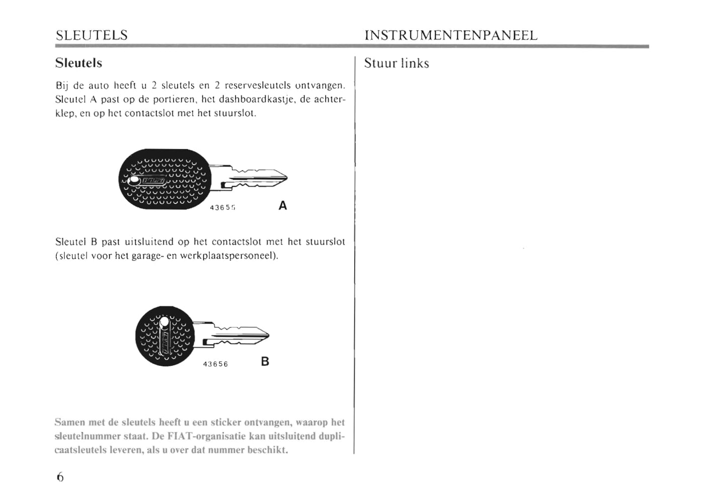 1990-1991 Fiat Croma Owner's Manual | Dutch