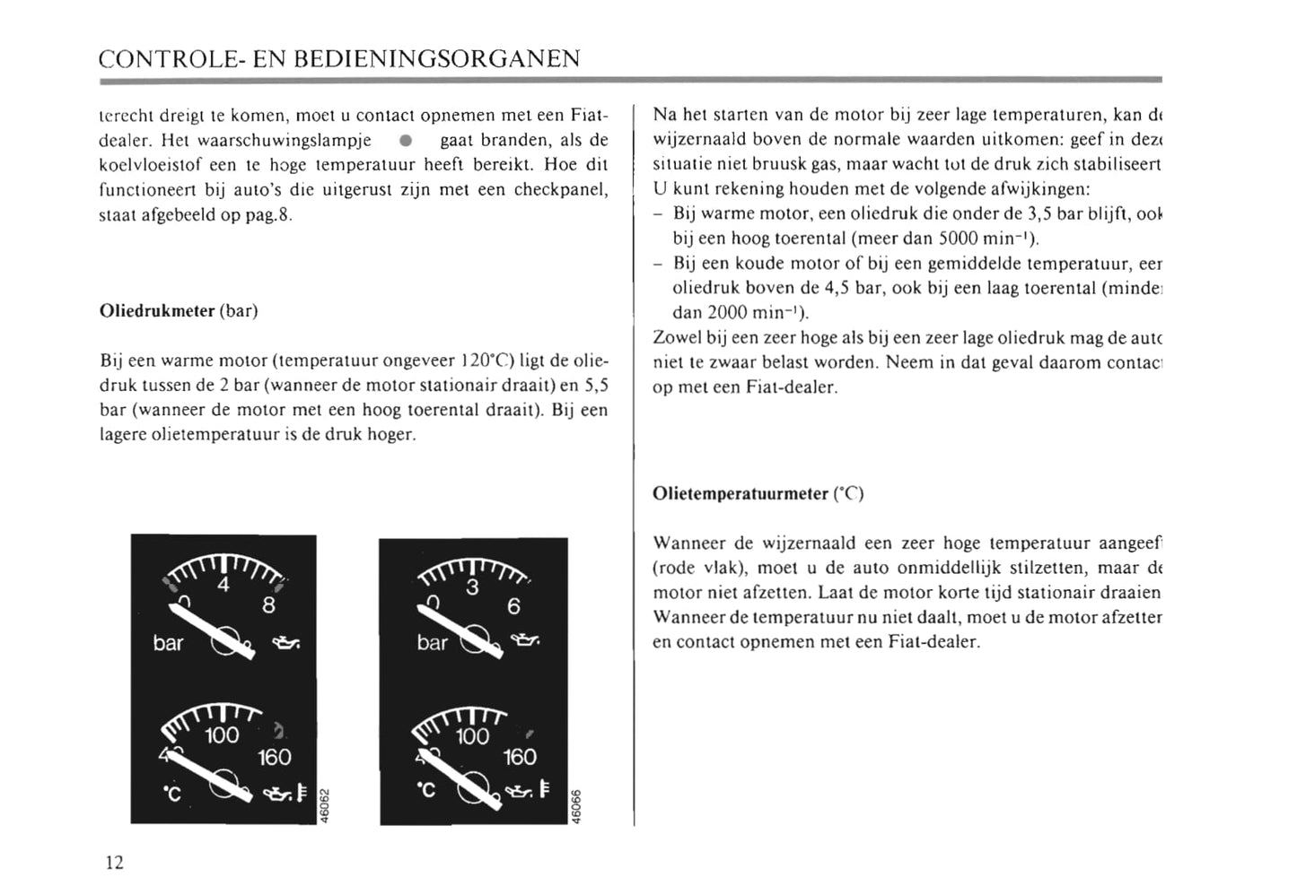 1990-1991 Fiat Croma Owner's Manual | Dutch