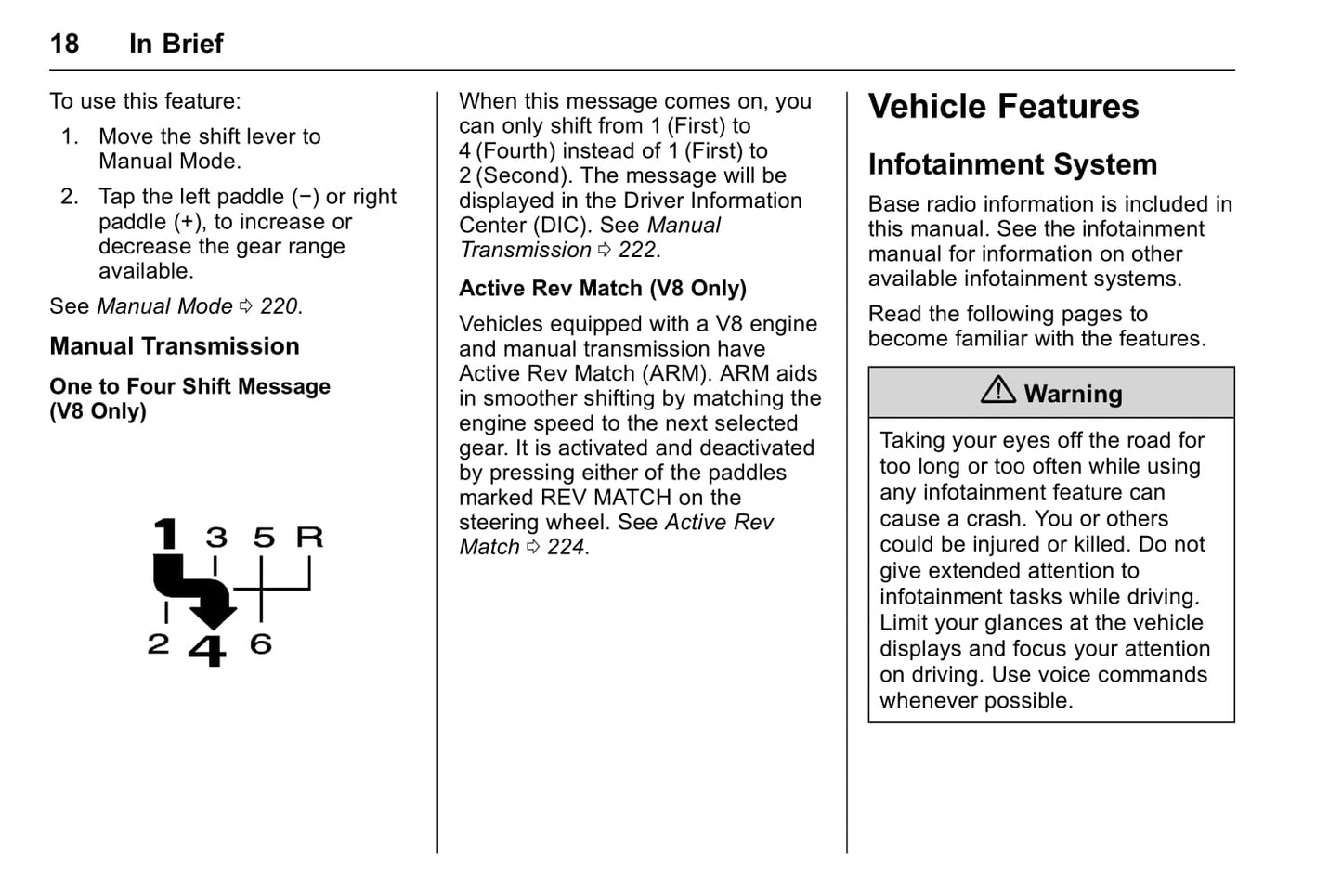 2018 Chevrolet Camaro Owner's Manual | English