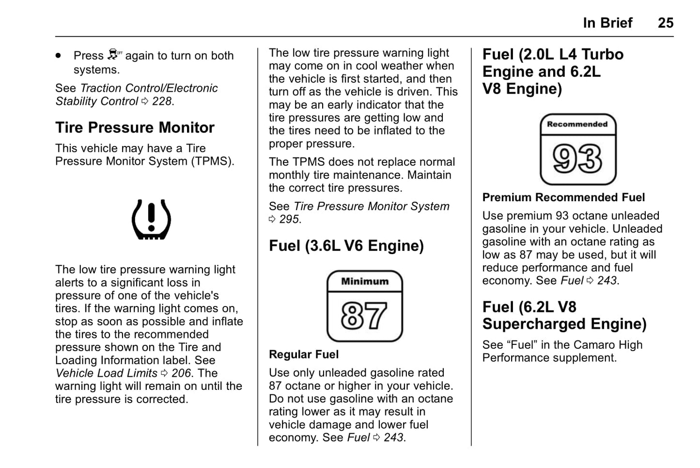 2018 Chevrolet Camaro Owner's Manual | English