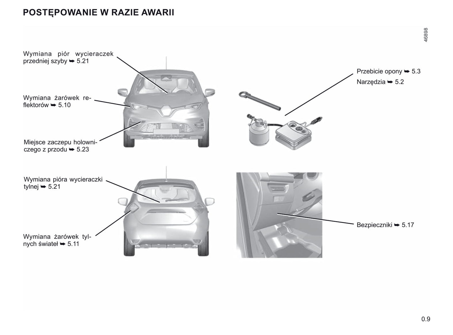 2019-2020 Renault Zoe Manuel du propriétaire | Polonais