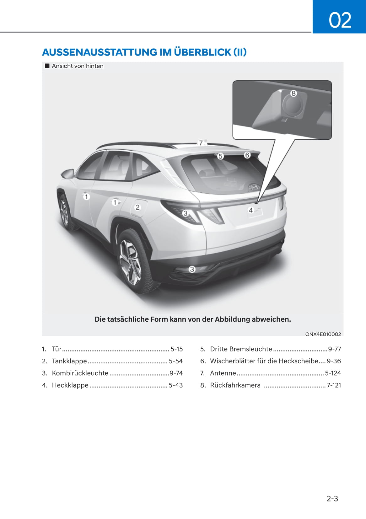 2021-2023 Hyundai Tucson Manuel du propriétaire | Allemand