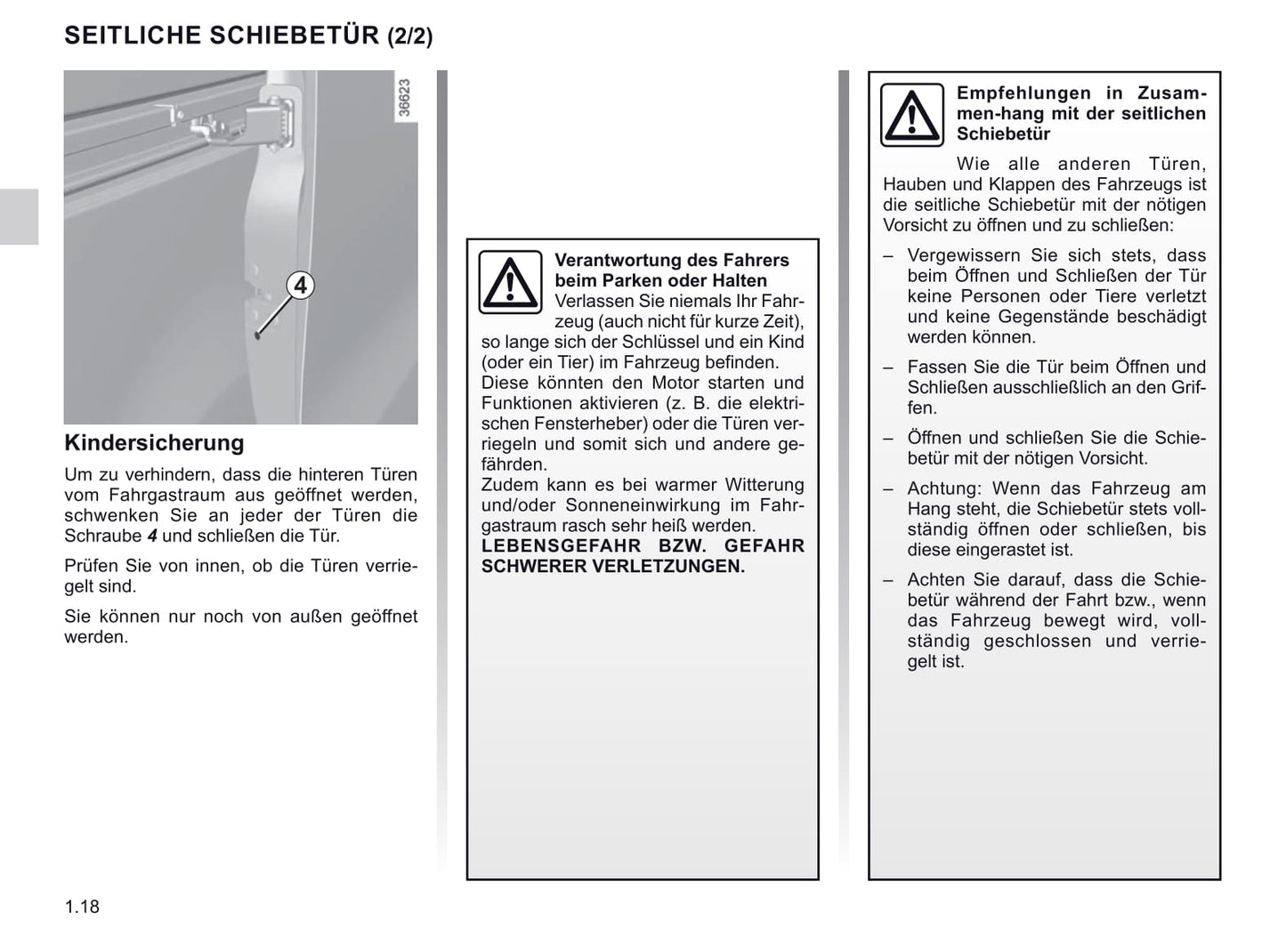 2019-2020 Renault Trafic Owner's Manual | German