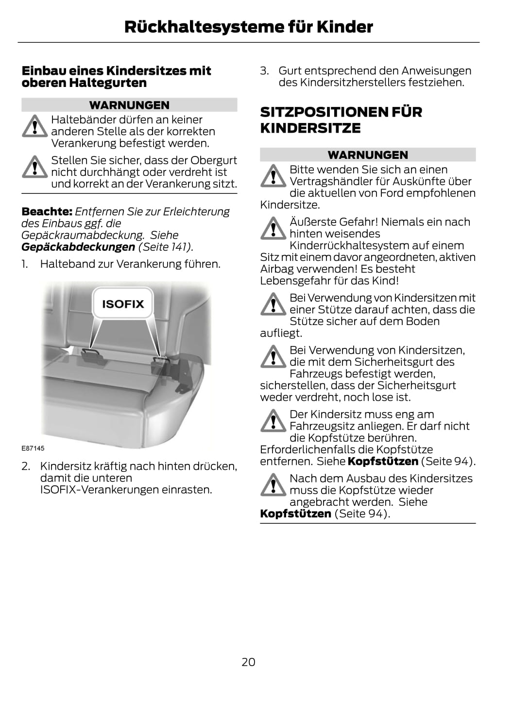 2013-2014 Ford Fiesta Manuel du propriétaire | Allemand