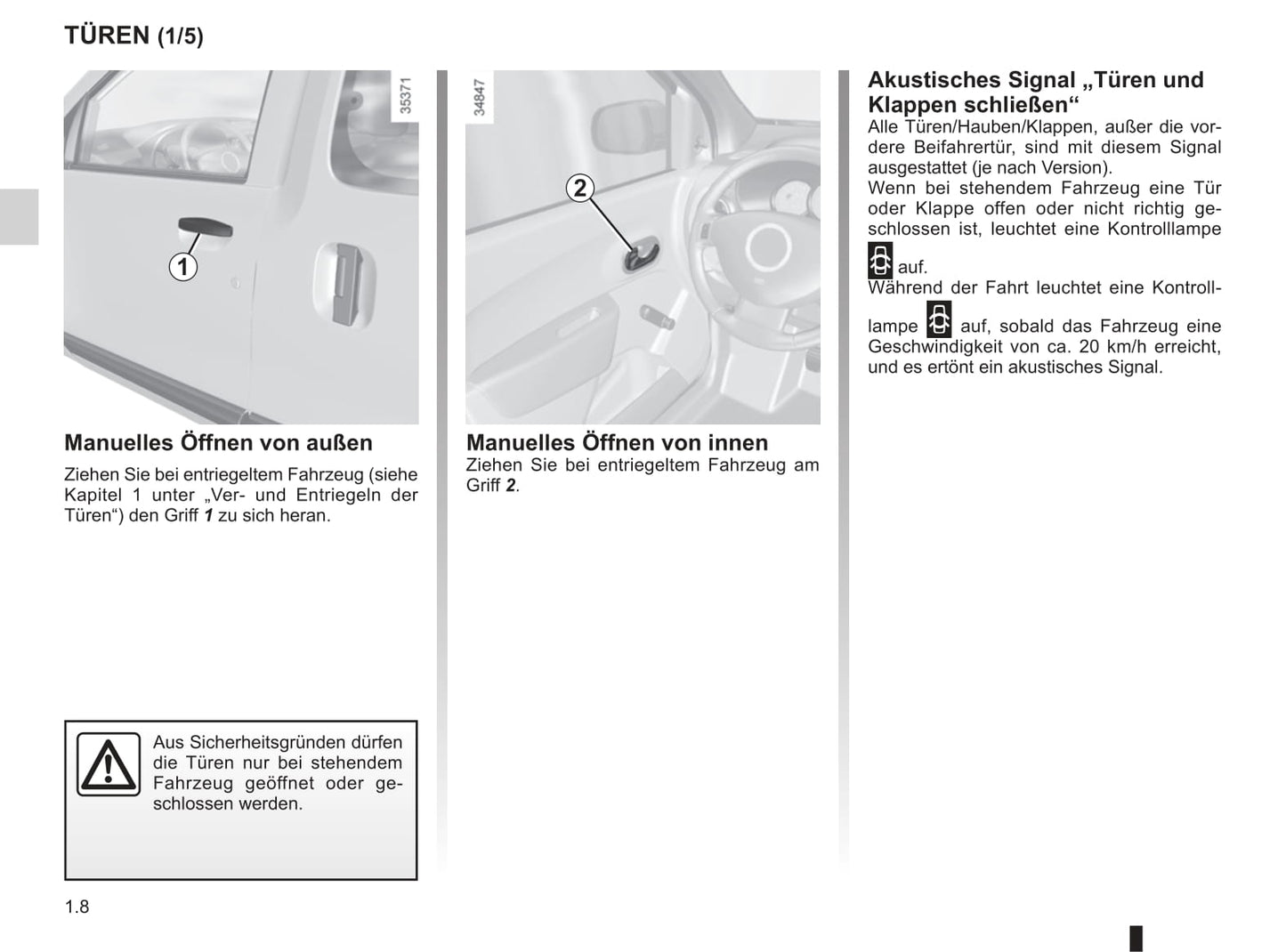 2013-2020 Dacia Dokker Manuel du propriétaire | Allemand