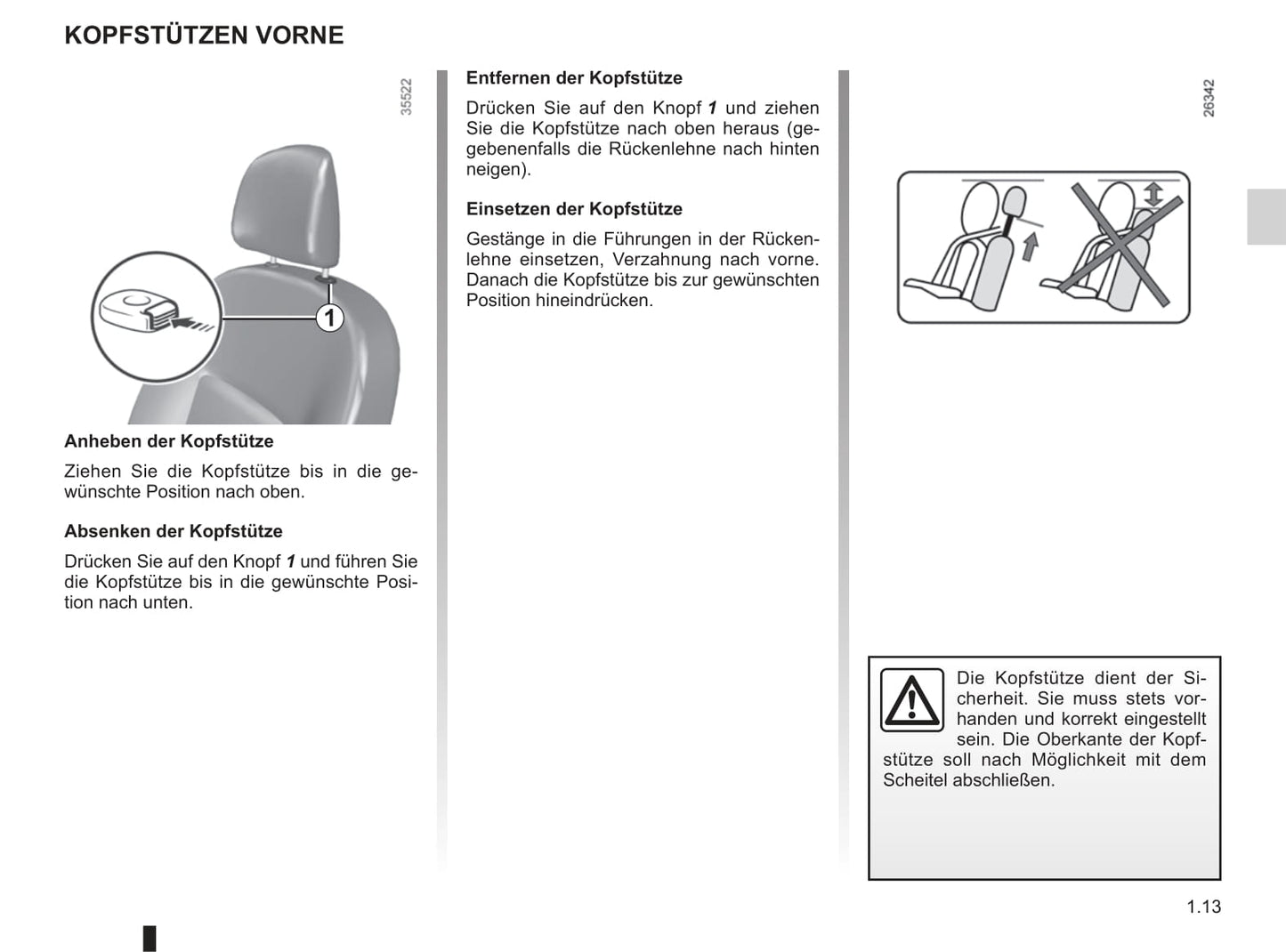 2013-2020 Dacia Dokker Manuel du propriétaire | Allemand