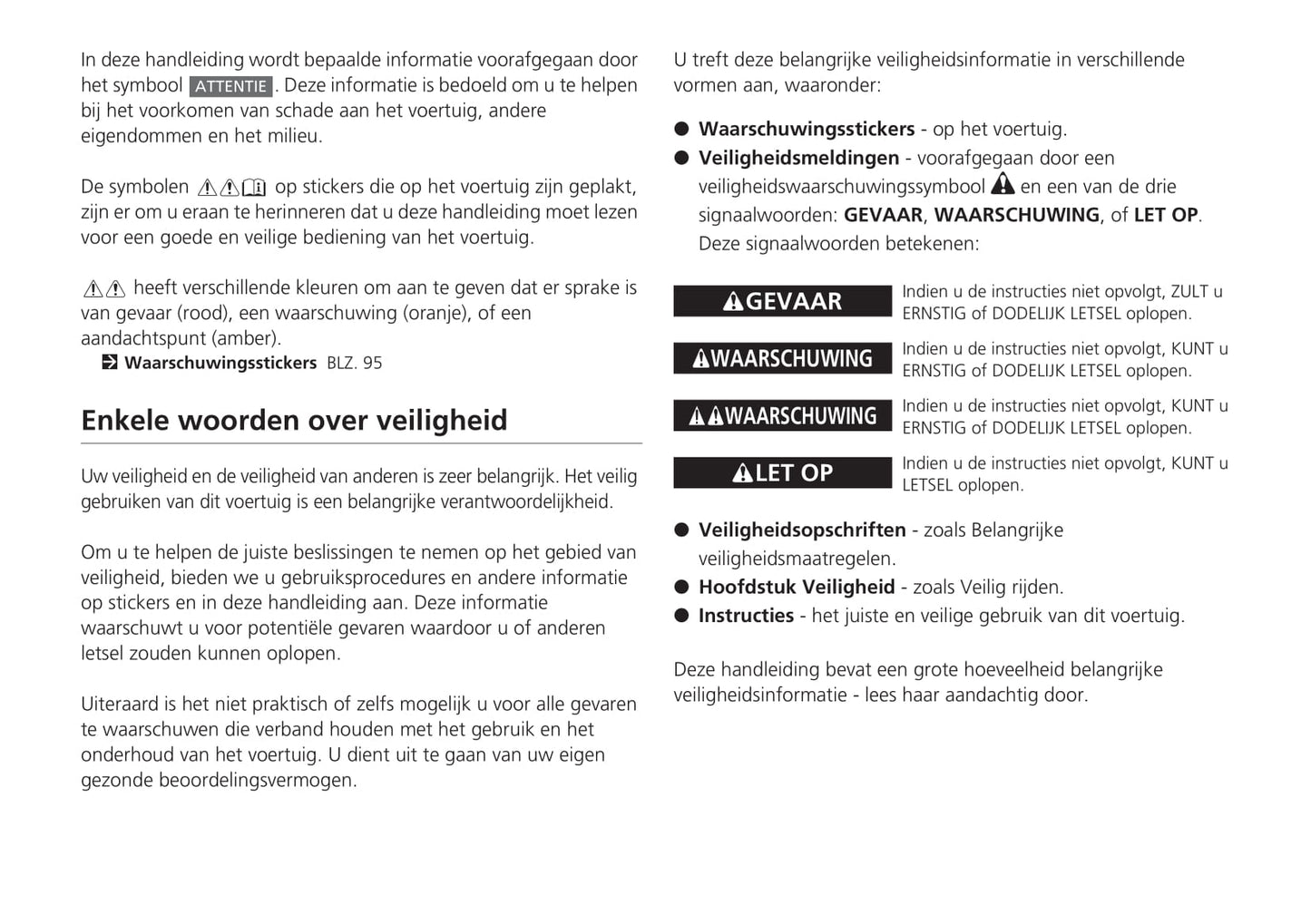 2018-2019 Honda Civic Hatchback Diesel Owner's Manual | Dutch