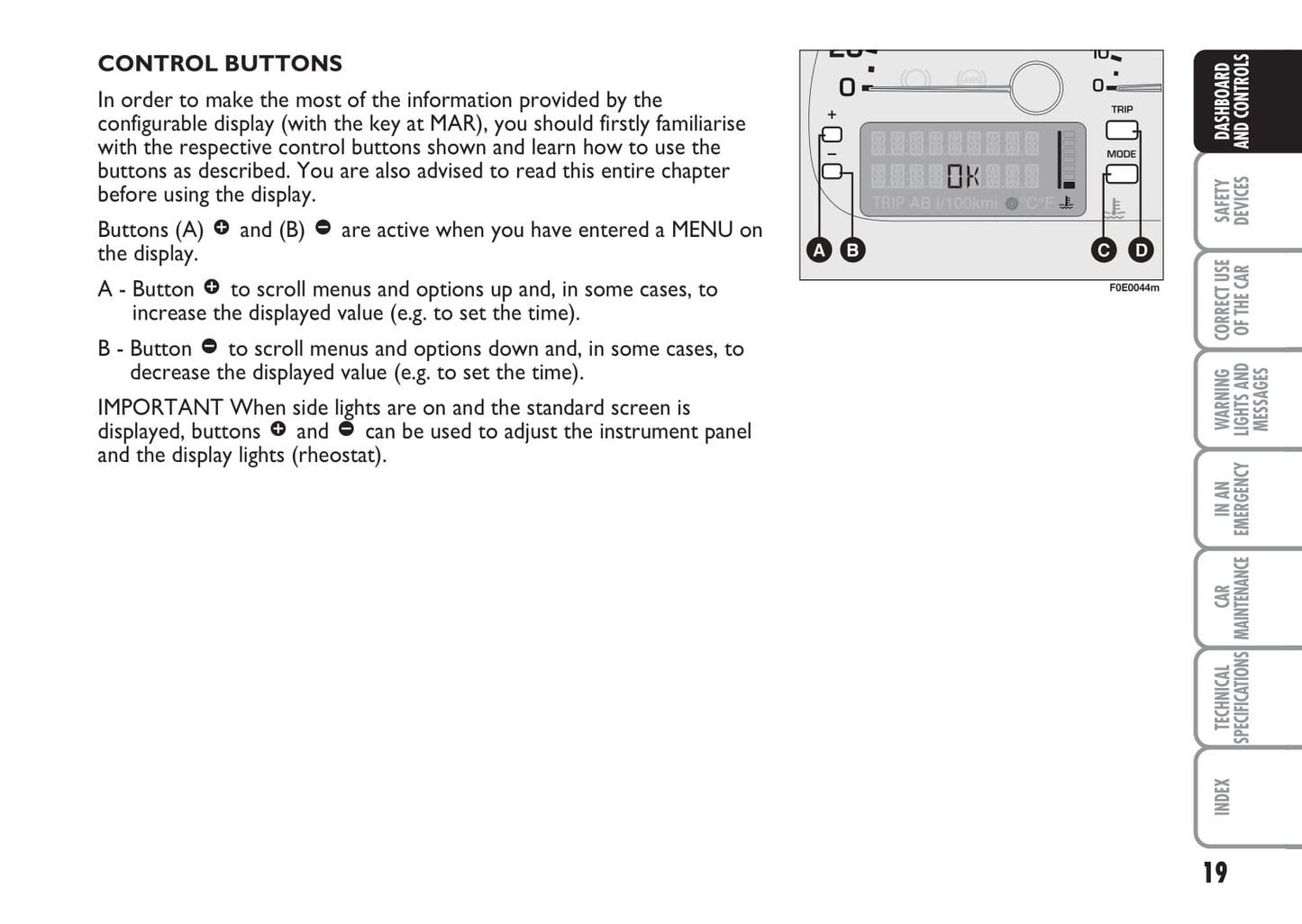 2007-2008 Fiat Multipla Owner's Manual | English