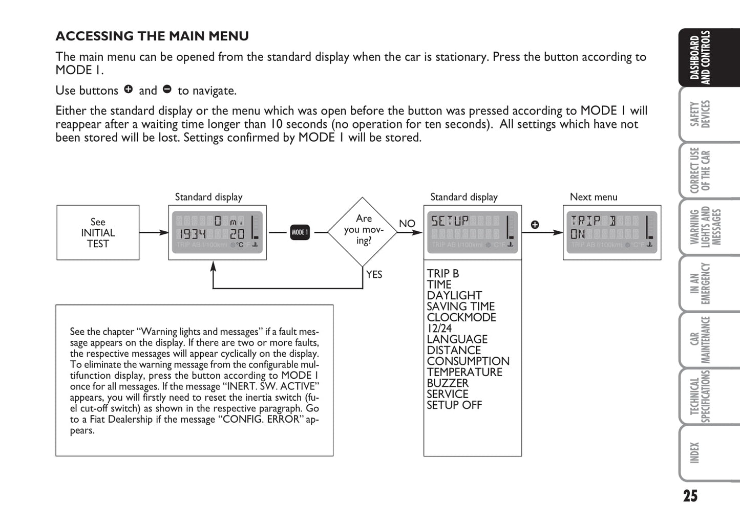2007-2008 Fiat Multipla Owner's Manual | English
