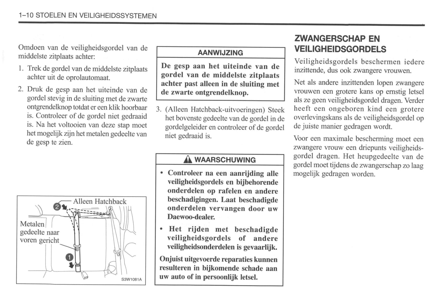 2002-2007 Daewoo Kalos Manuel du propriétaire | Néerlandais