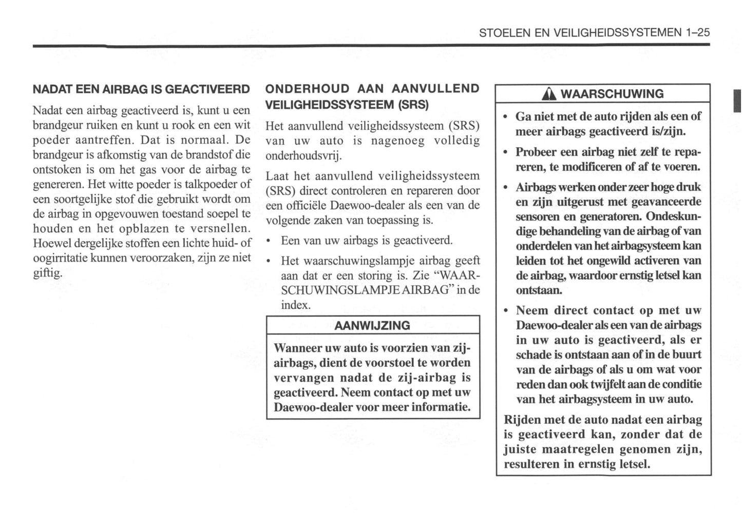 2002-2007 Daewoo Kalos Manuel du propriétaire | Néerlandais