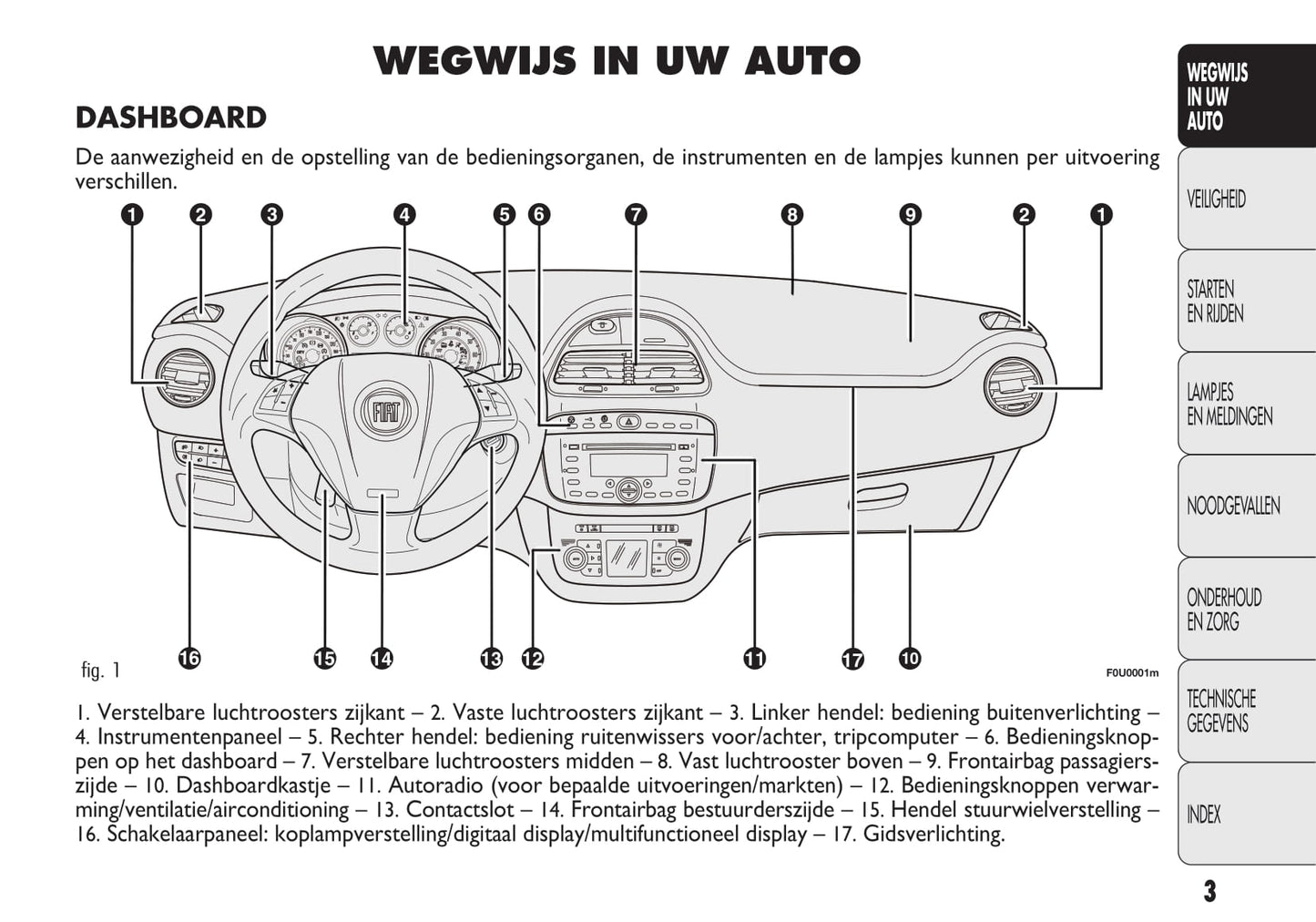 2009-2010 Fiat Punto/Punto Evo Owner's Manual | Dutch