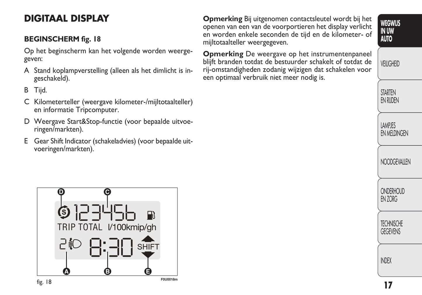 2009-2010 Fiat Punto/Punto Evo Owner's Manual | Dutch
