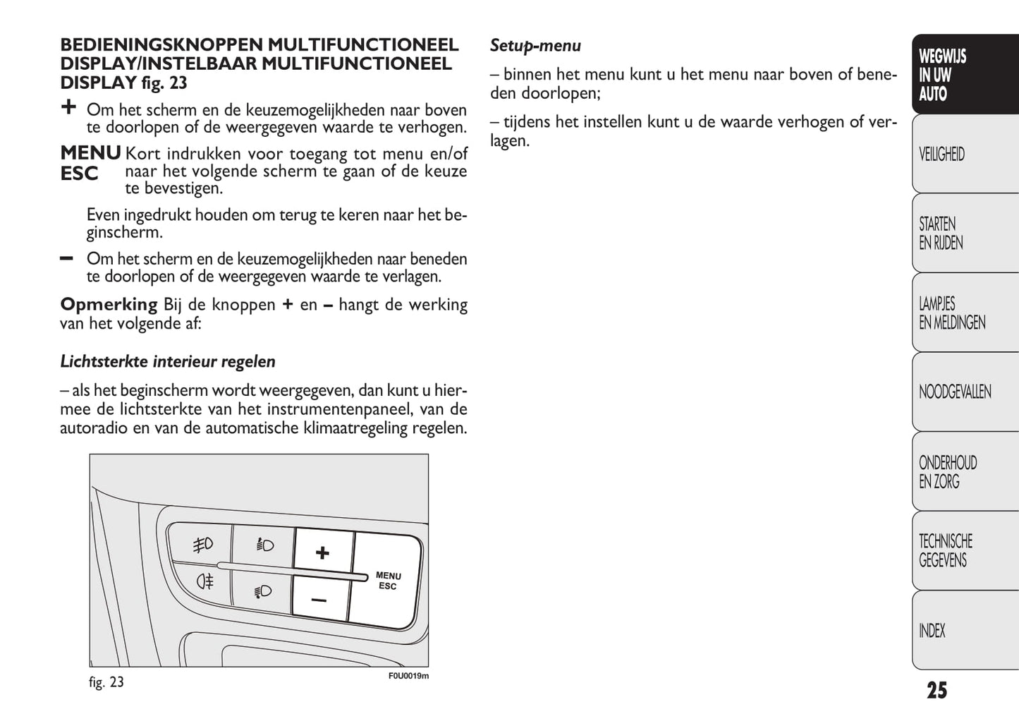 2009-2010 Fiat Punto/Punto Evo Owner's Manual | Dutch