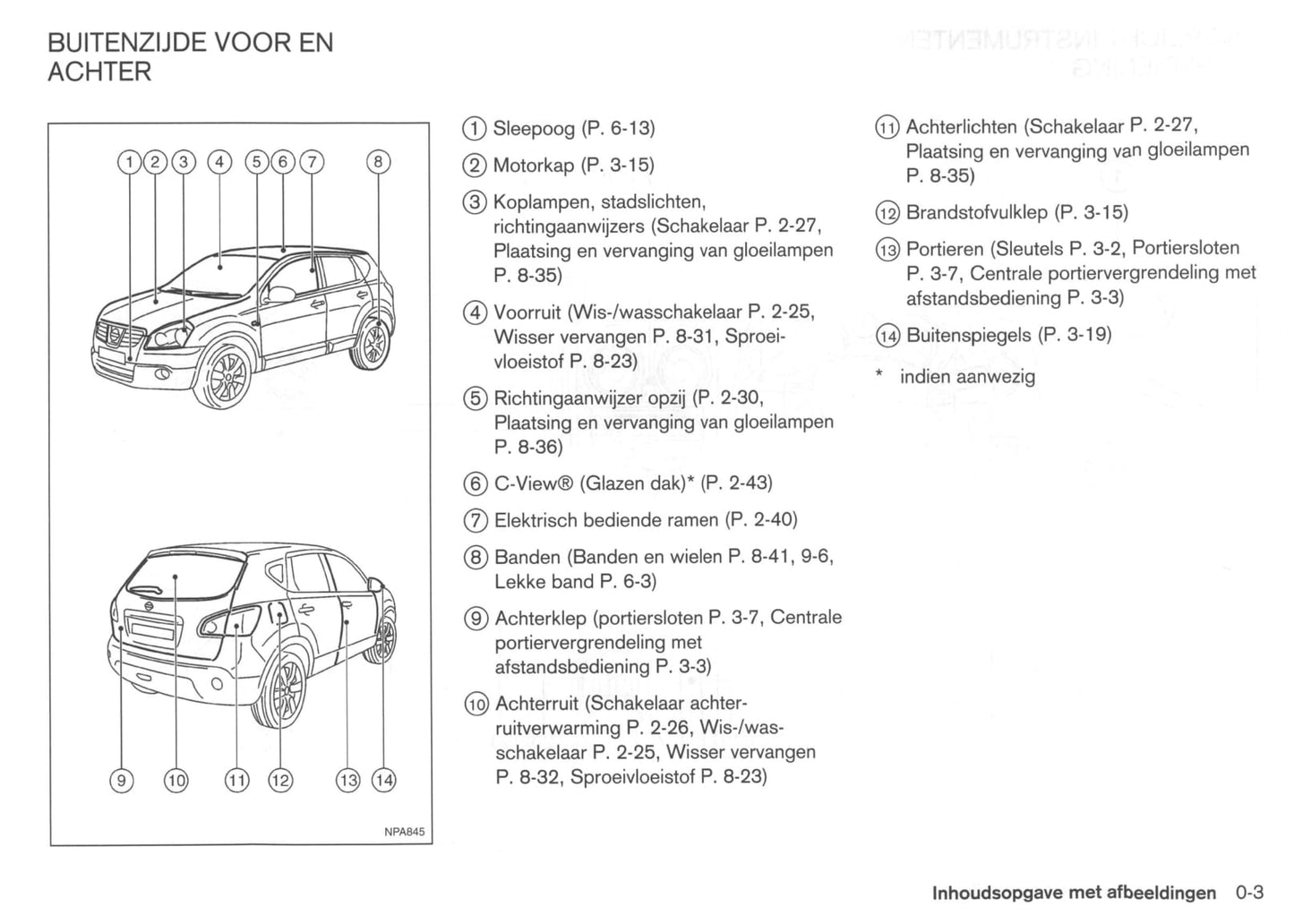 2007-2010 Nissan Qashqai Manuel du propriétaire | Néerlandais