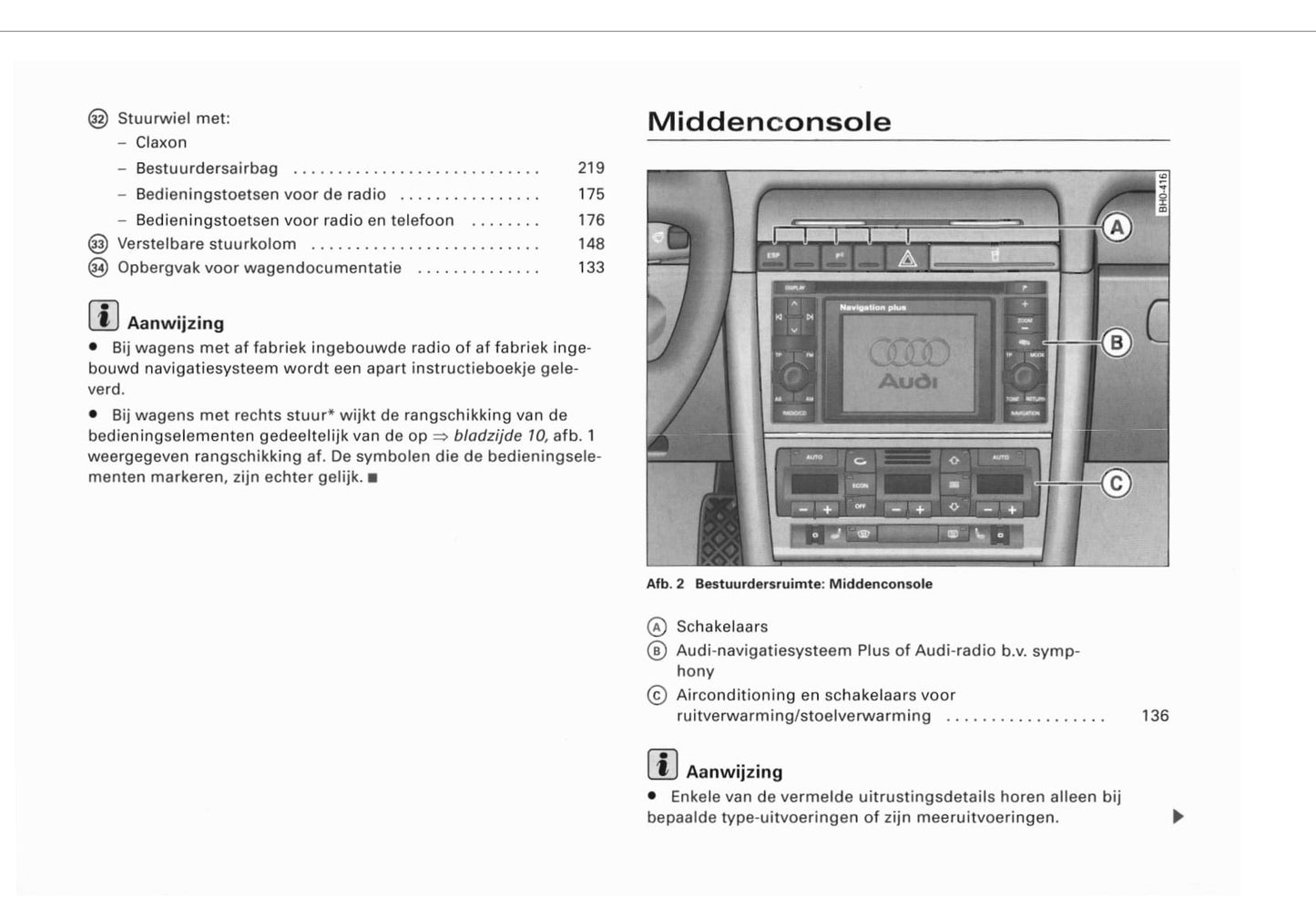 2002-2005 Audi A4 Cabriolet Owner's Manual | Dutch