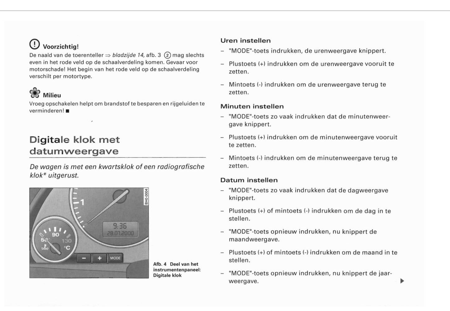 2002-2005 Audi A4 Cabriolet Owner's Manual | Dutch