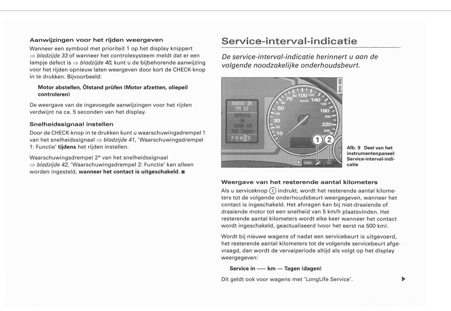 2002-2005 Audi A4 Cabriolet Owner's Manual | Dutch