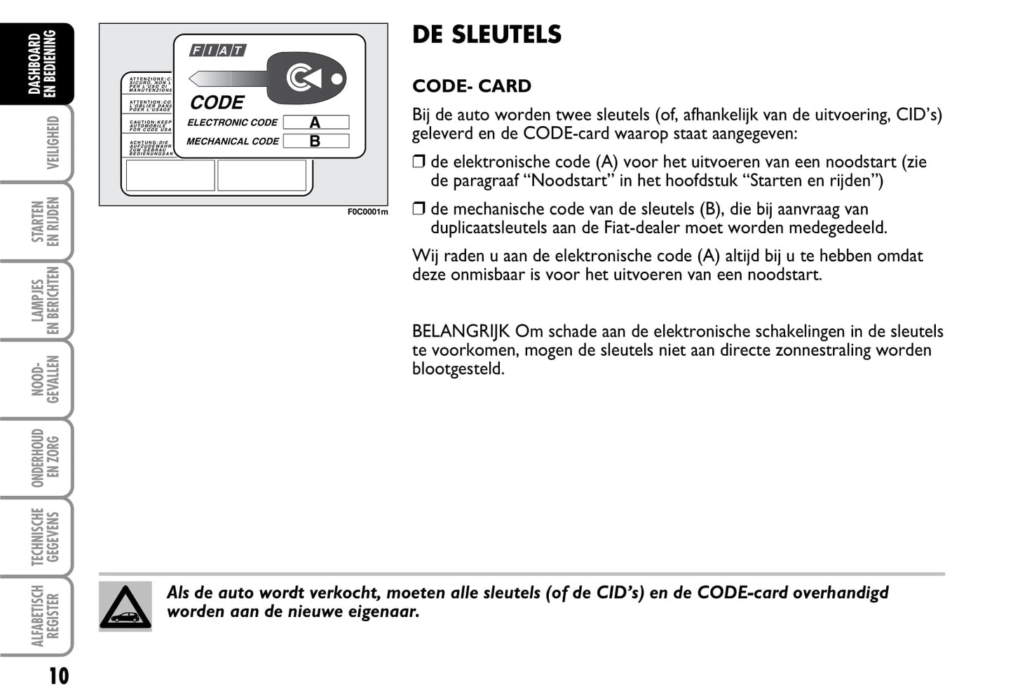 2001-2006 Fiat Stilo Manuel du propriétaire | Néerlandais