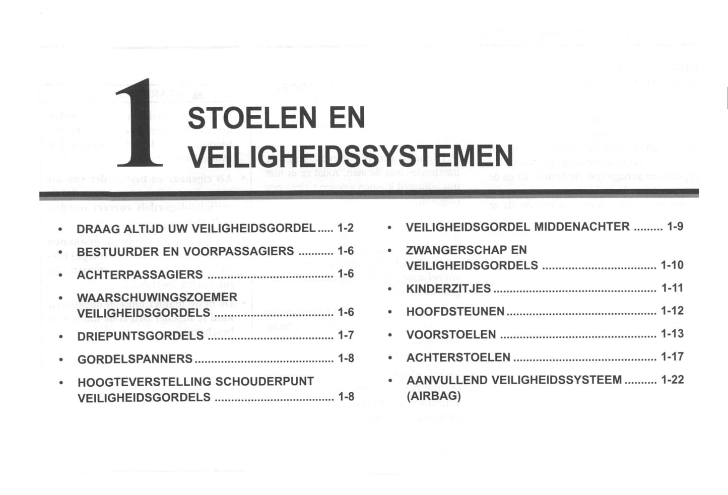 2000-2004 Daewoo Tacuma Owner's Manual | Dutch
