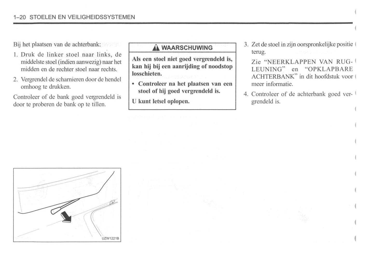 2000-2004 Daewoo Tacuma Owner's Manual | Dutch