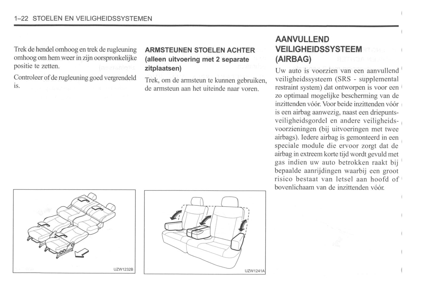 2000-2004 Daewoo Tacuma Owner's Manual | Dutch