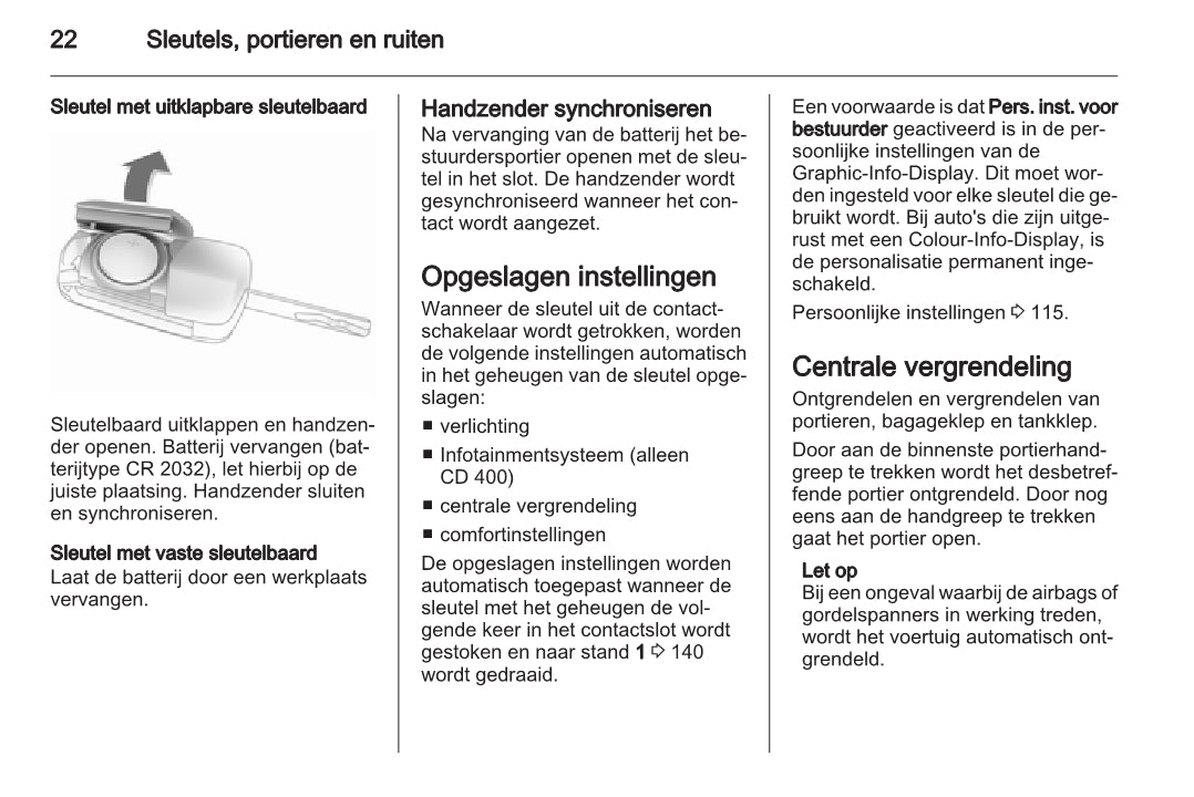 2015 Opel Meriva Owner's Manual | Dutch