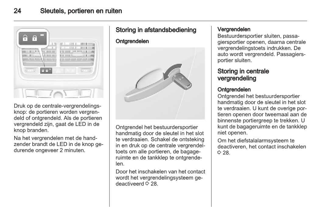 2015 Opel Meriva Owner's Manual | Dutch