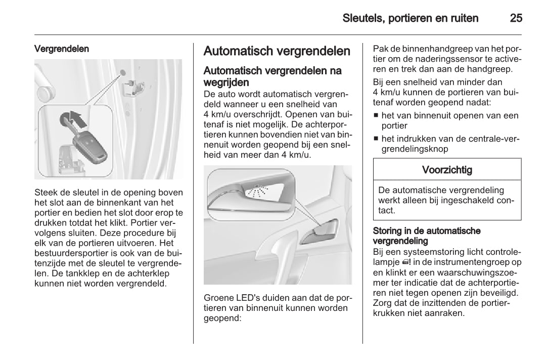 2015 Opel Meriva Owner's Manual | Dutch