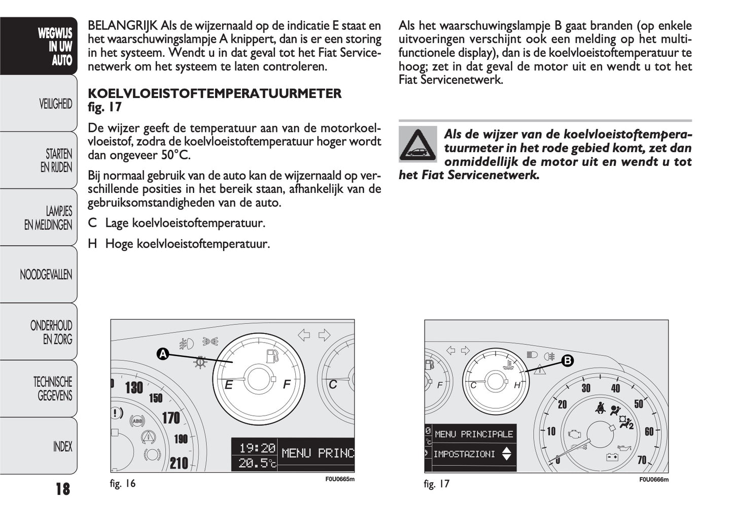 2011-2012 Fiat Punto/Punto Evo Owner's Manual | Dutch