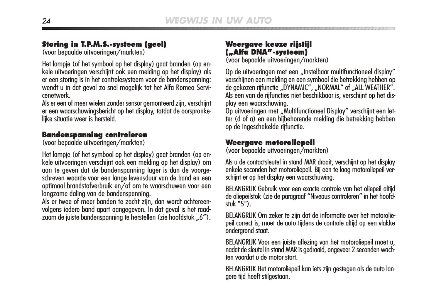2008-2014 Alfa Romeo Mito Owner's Manual | Dutch
