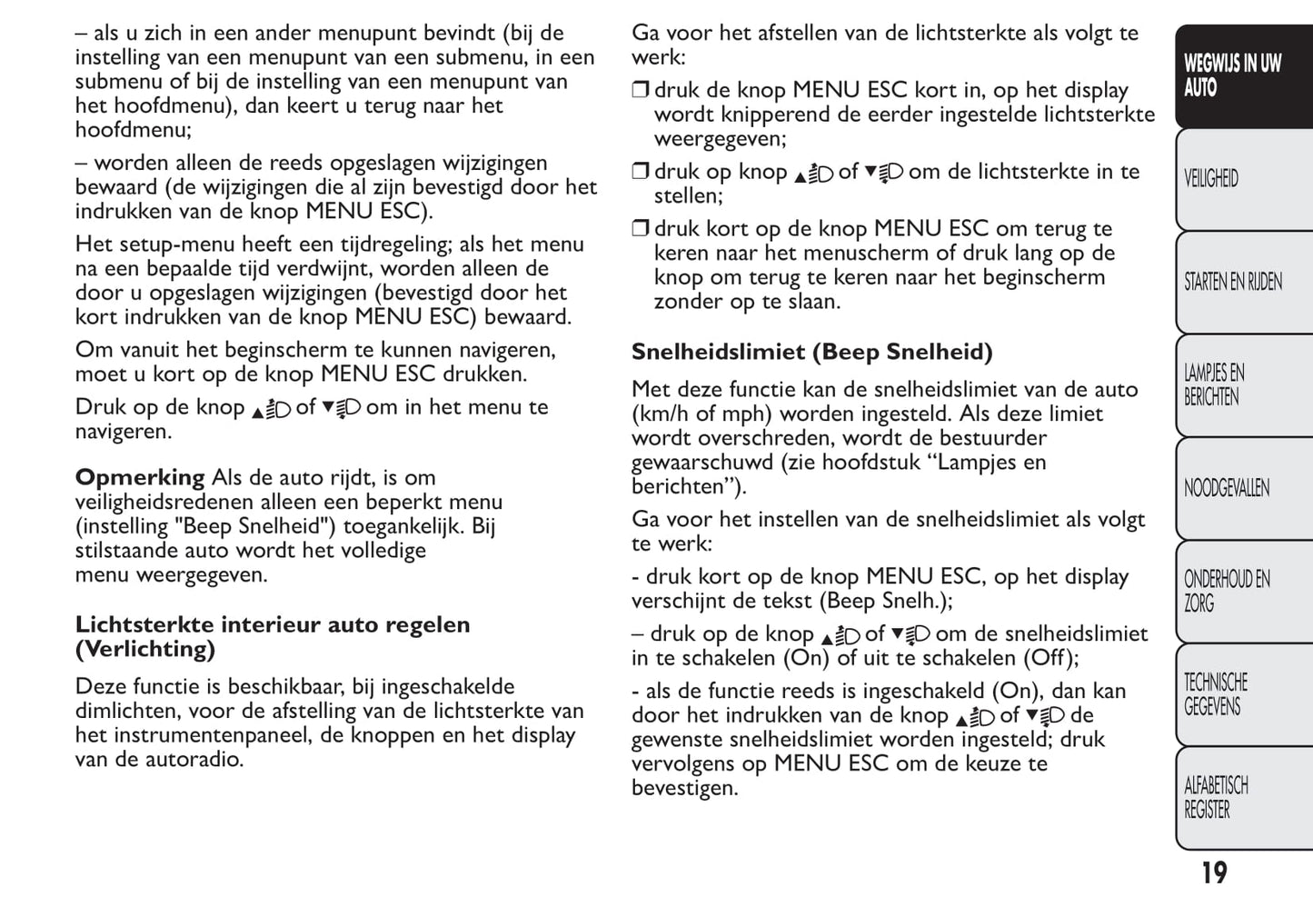 2008-2016 Fiat Qubo Manuel du propriétaire | Néerlandais