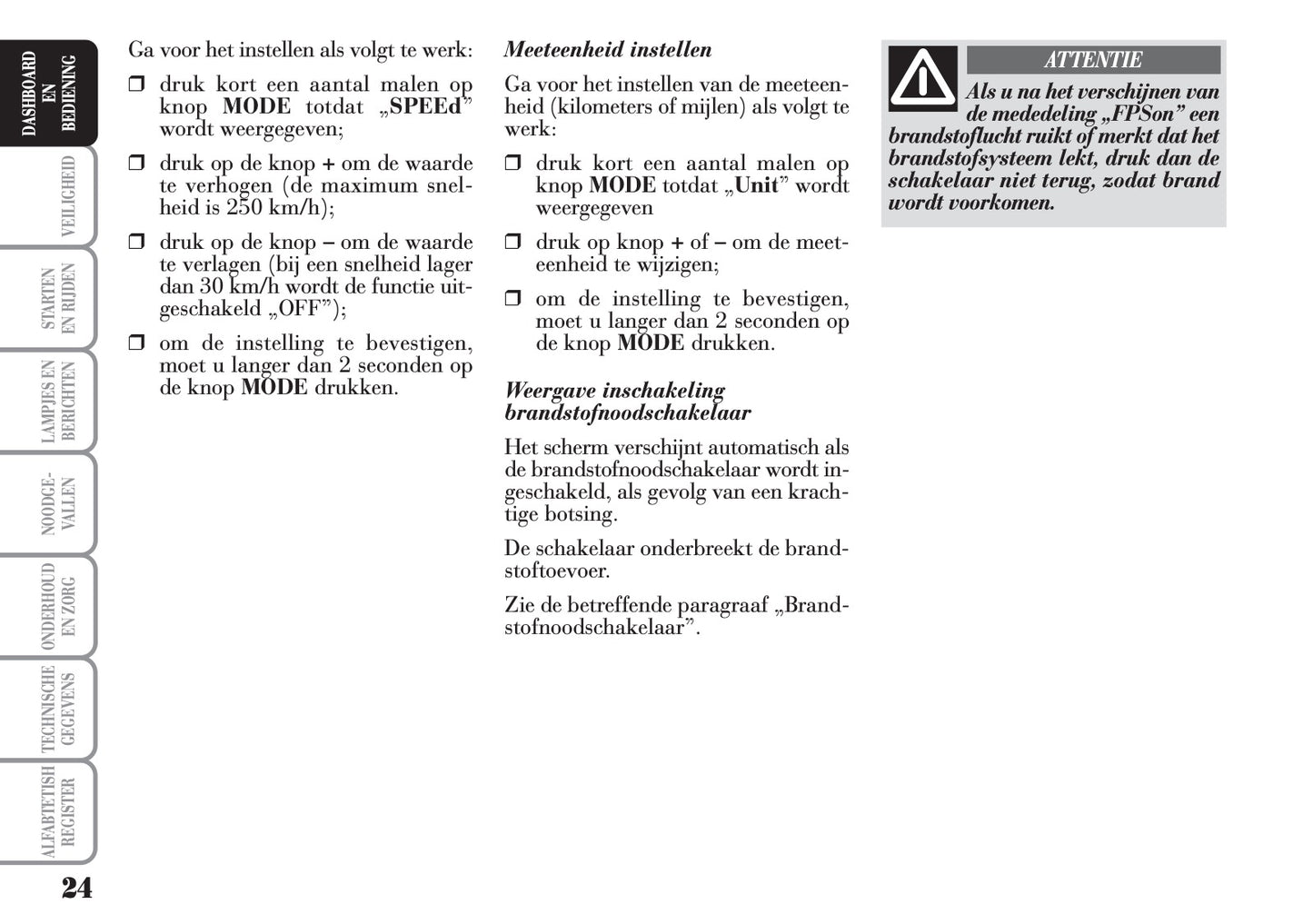 2004-2012 Lancia Musa Owner's Manual | Dutch