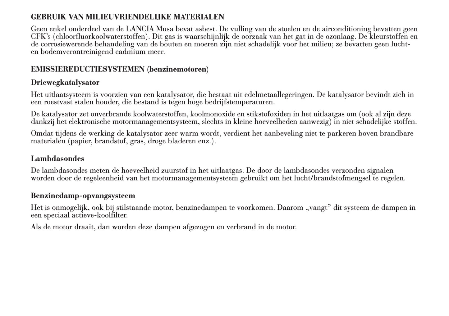 2004-2012 Lancia Musa Owner's Manual | Dutch