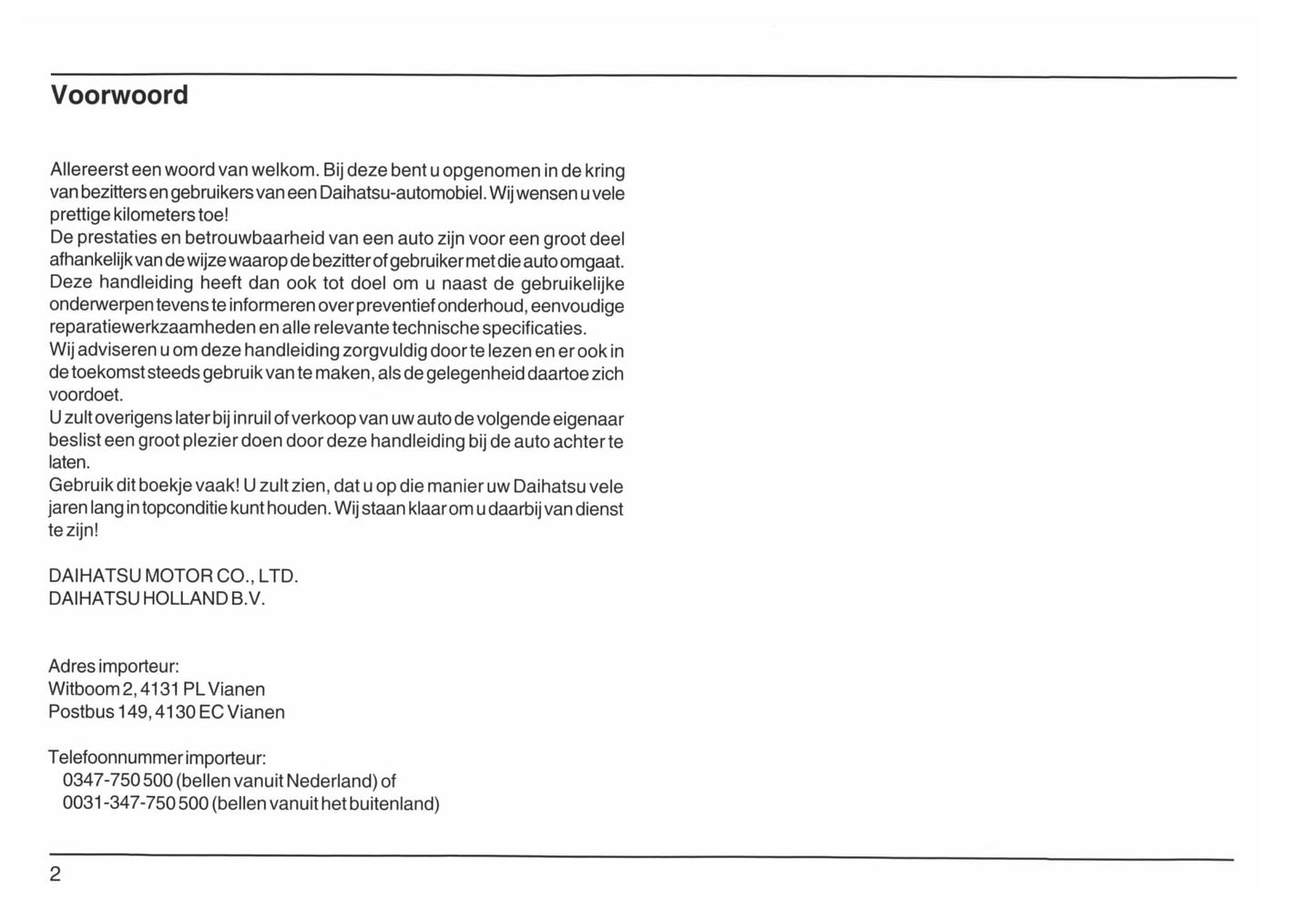 2006-2015 Daihatsu Terios Owner's Manual | Dutch