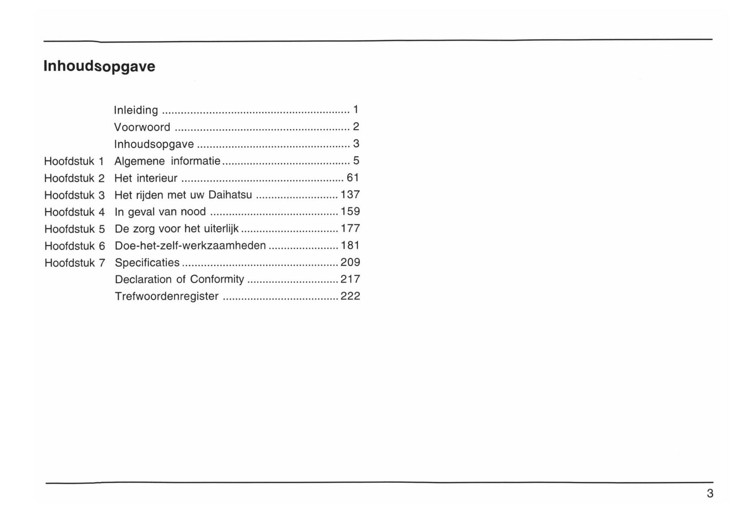 2006-2015 Daihatsu Terios Owner's Manual | Dutch