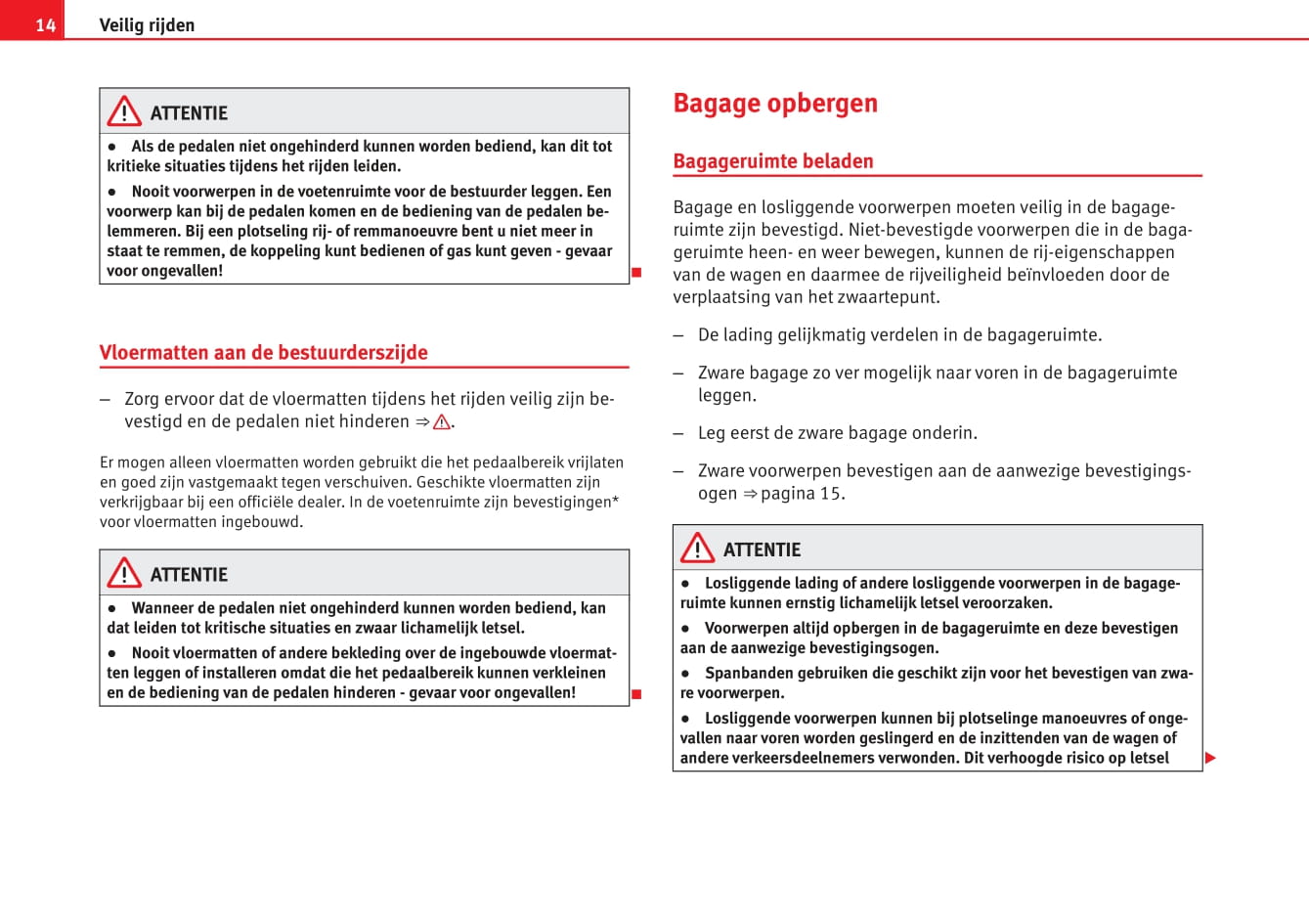 2013-2017 Seat Leon Manuel du propriétaire | Néerlandais