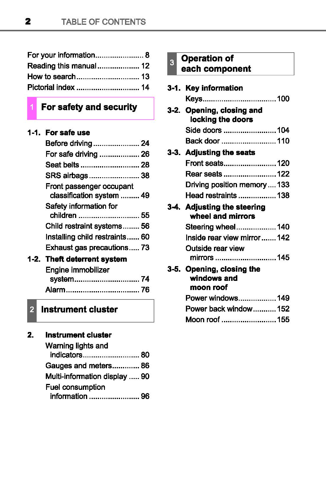 2019 Toyota Sequoia Owner's Manual | English