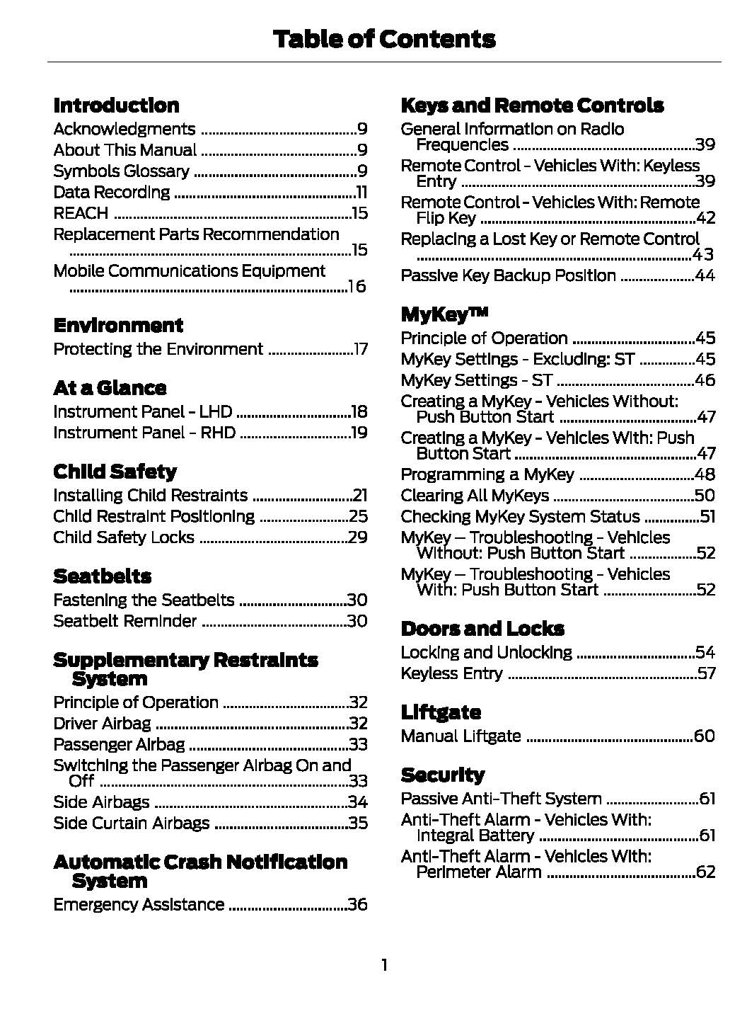 2020 Ford Fiesta Owner's Manual | English