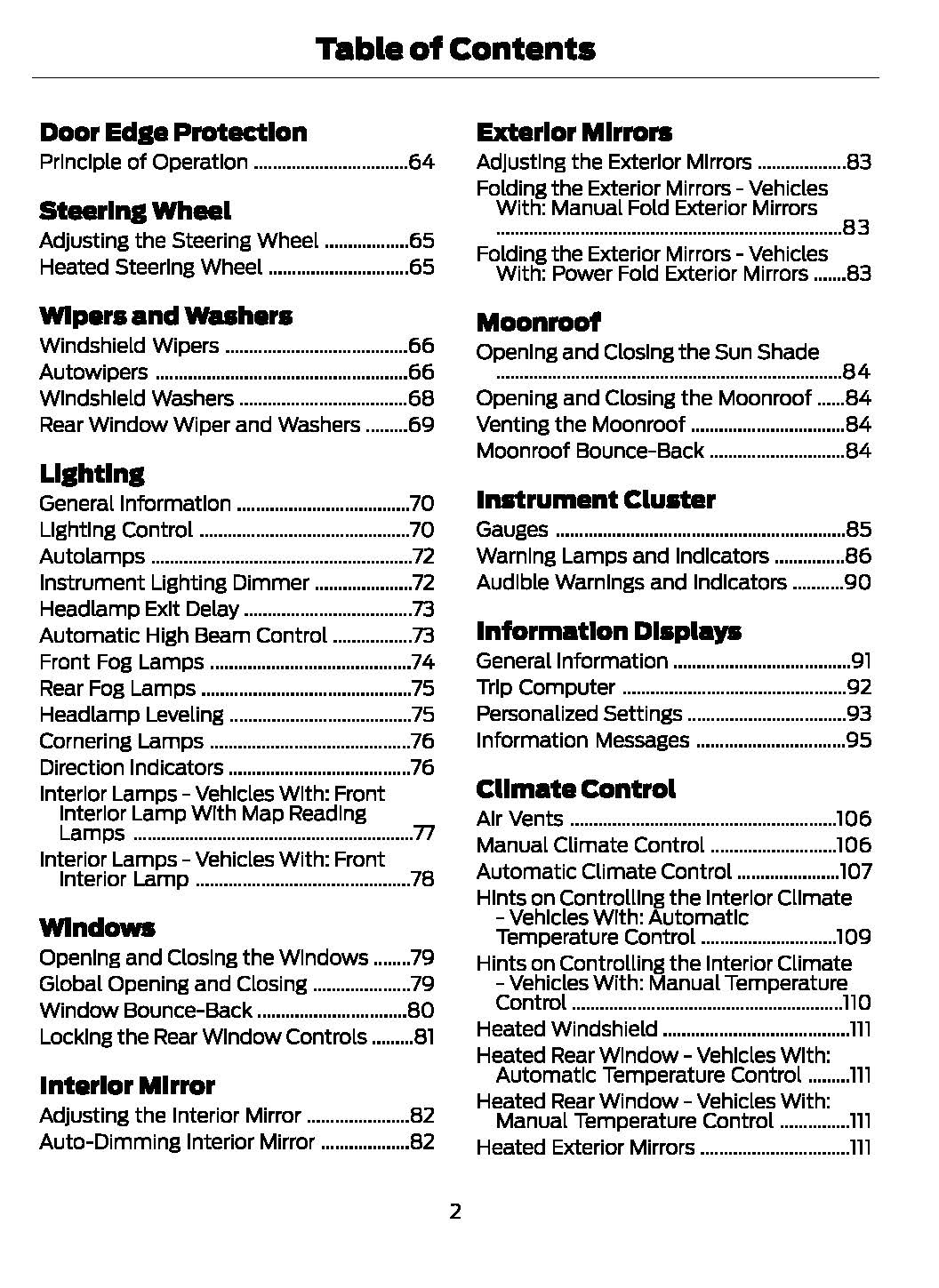 2020 Ford Fiesta Owner's Manual | English