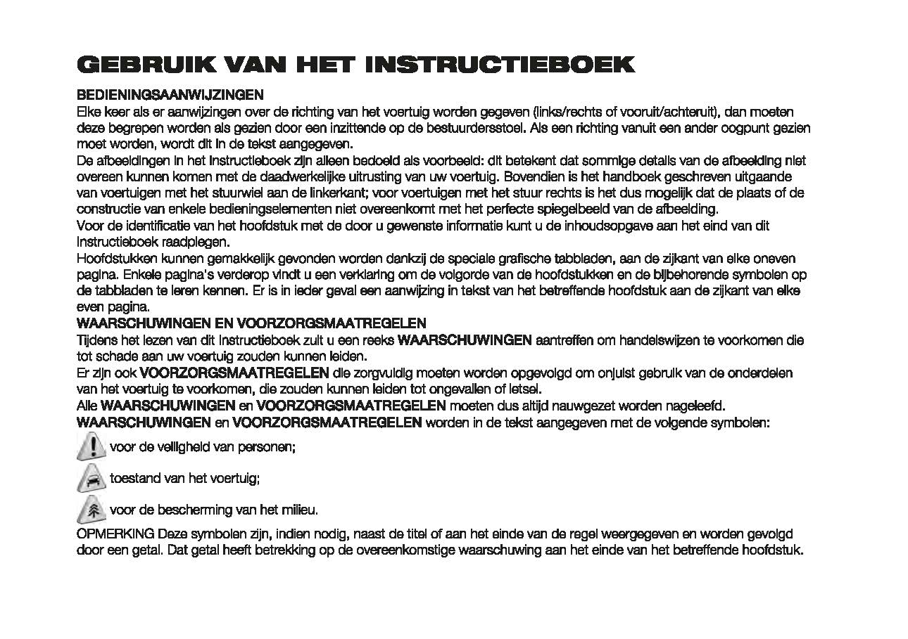 2022-2023 Fiat Doblo Owner's Manual | Dutch