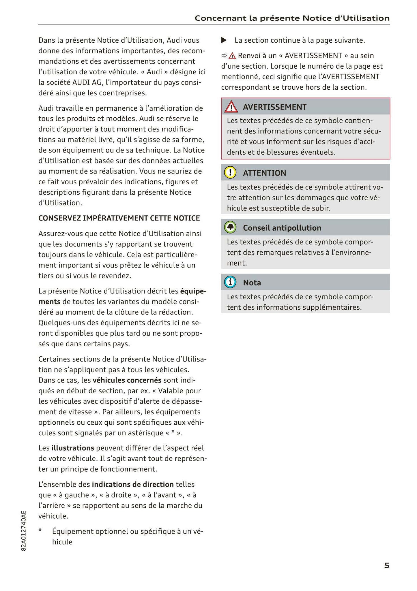 2018-2022 Audi A1 Manuel du propriétaire | Français
