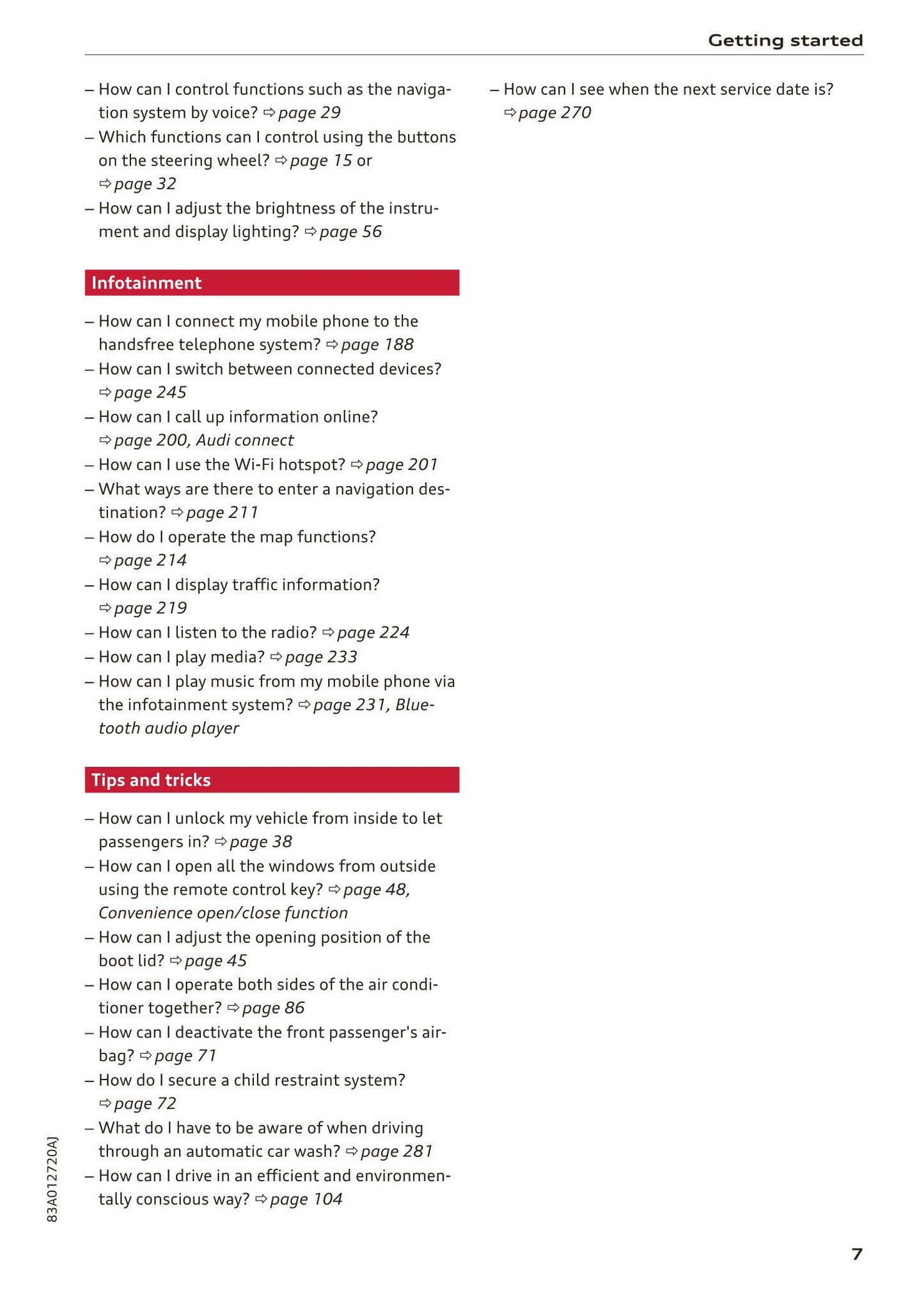 2018-2023 Audi Q3/Q3 Sportback/RS Q3/RS Q3 Sportback Owner's Manual | English