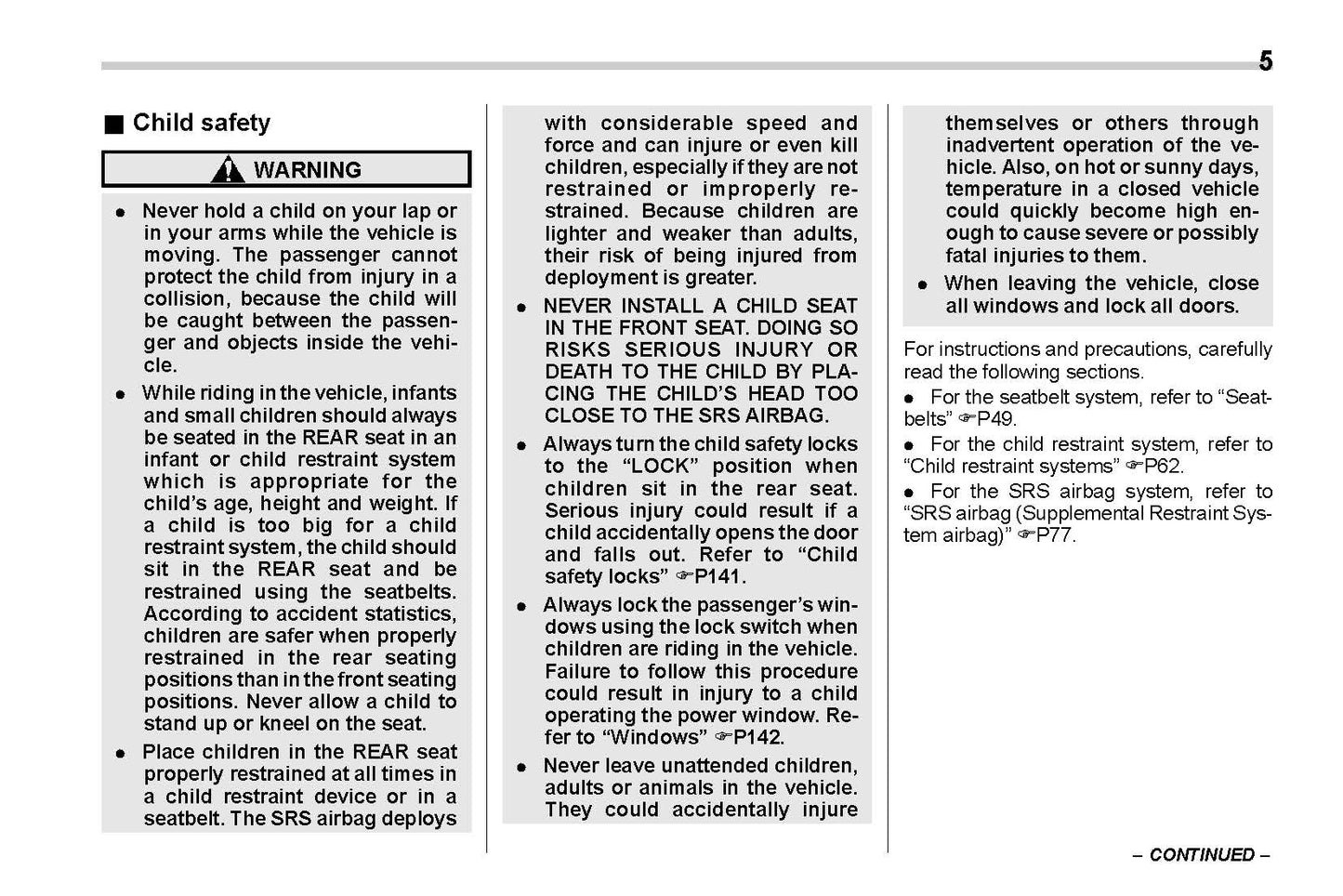 2021 Subaru Forester Owner's Manual | English