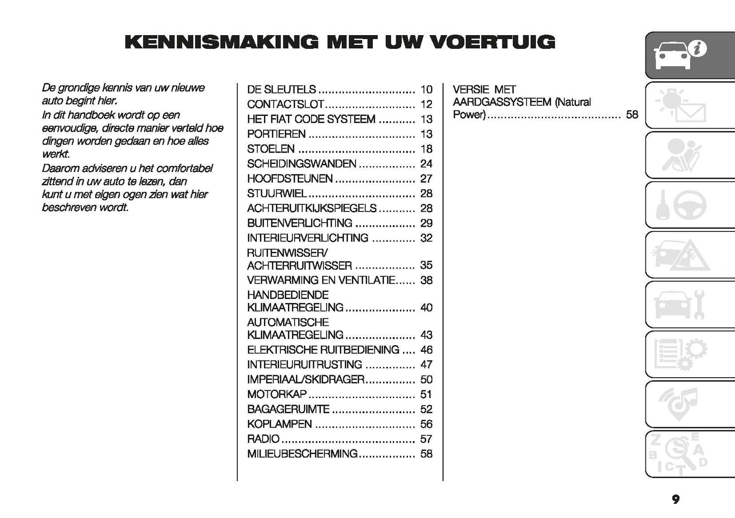 2022-2023 Fiat Doblo Owner's Manual | Dutch