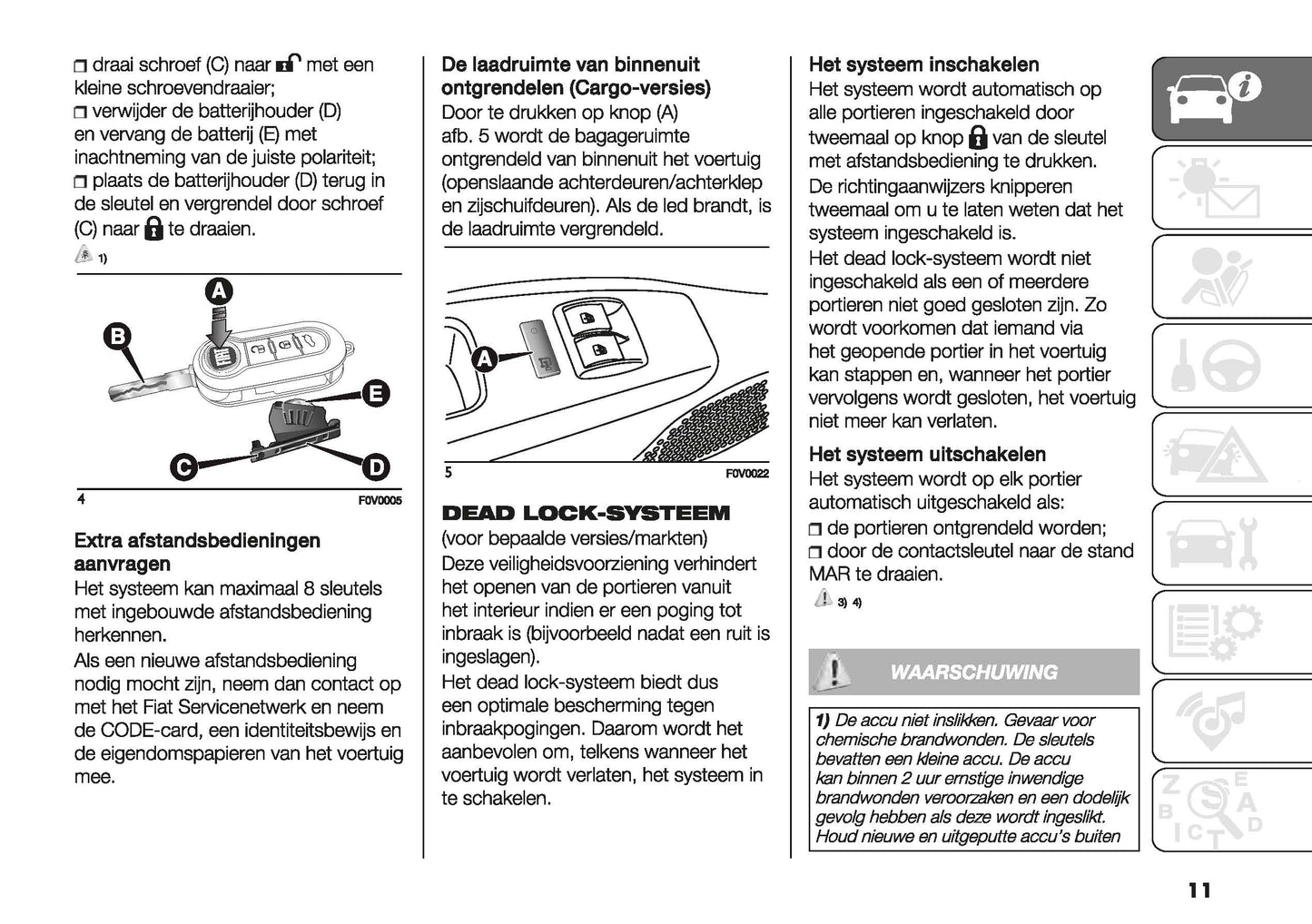 2022-2023 Fiat Doblo Owner's Manual | Dutch