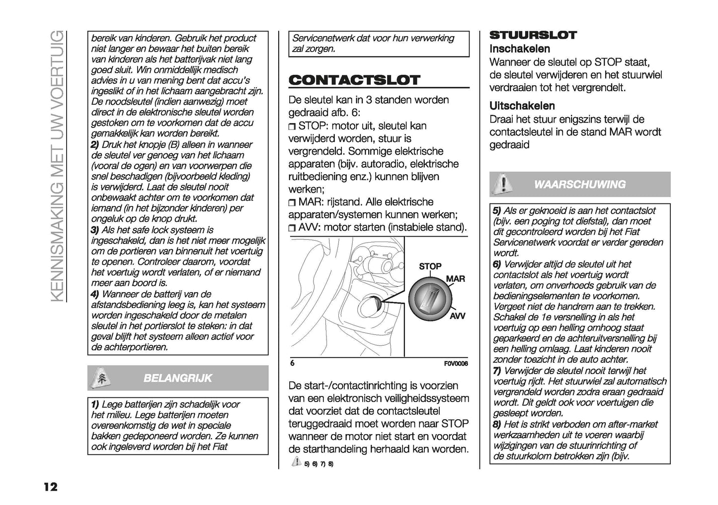2022-2023 Fiat Doblo Owner's Manual | Dutch