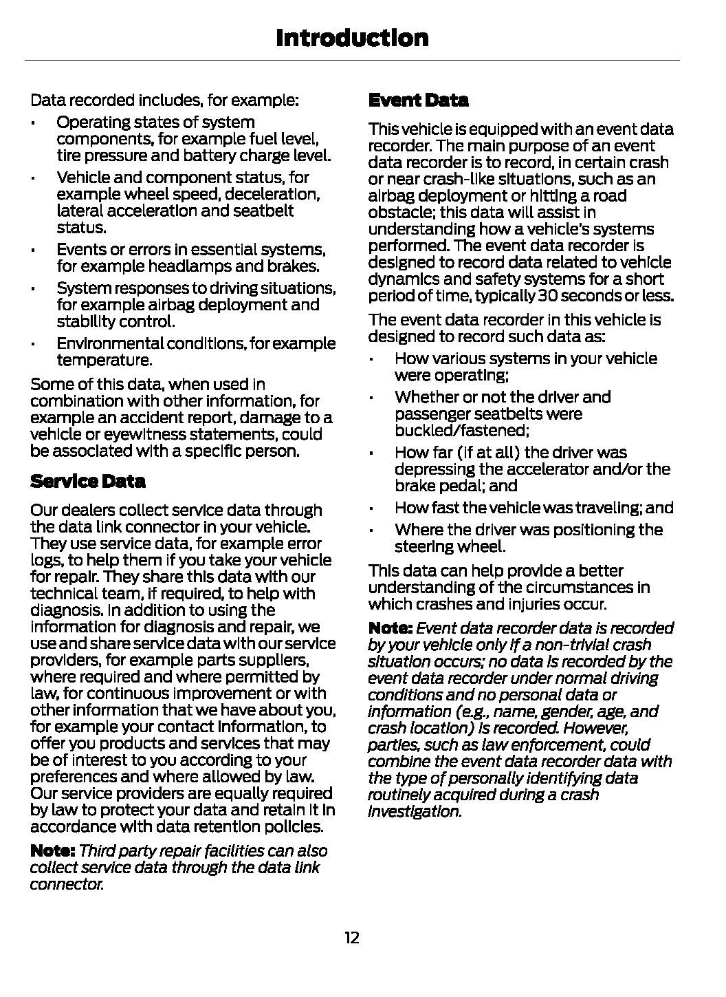 2020 Ford Fiesta Owner's Manual | English